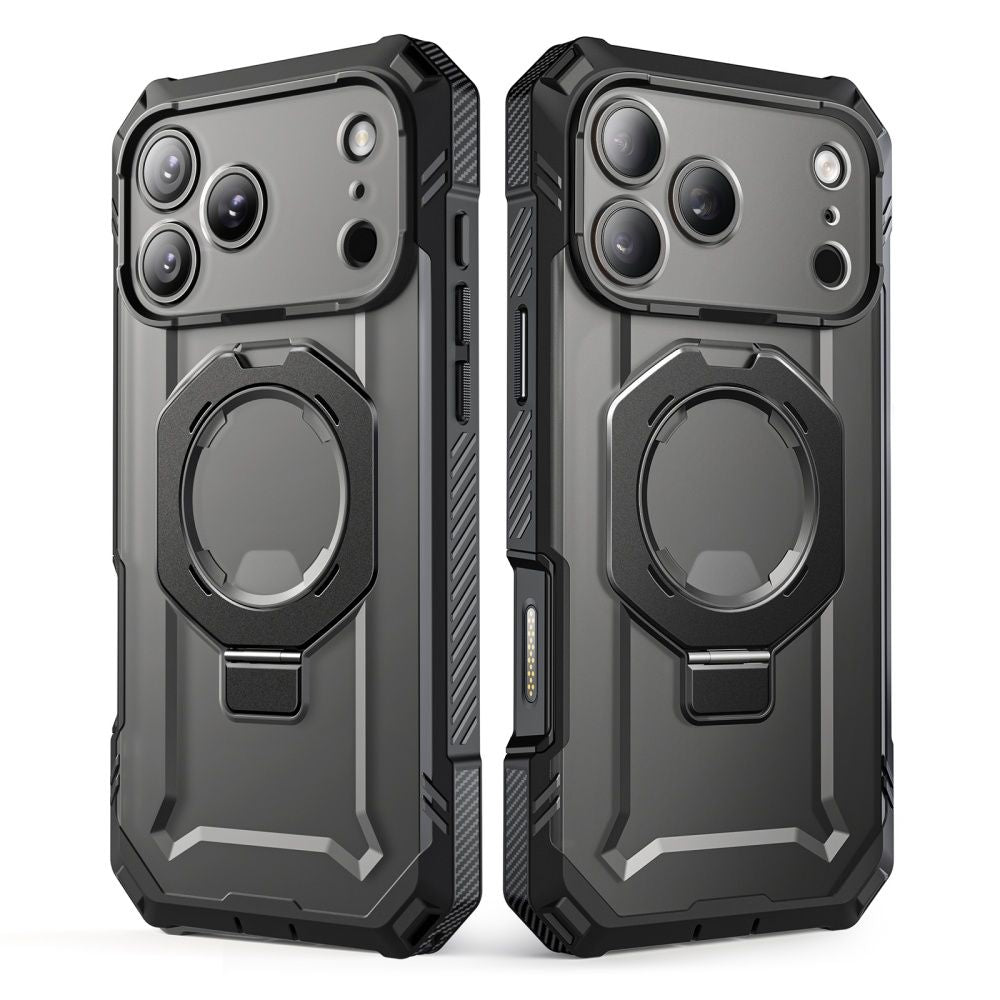 Supcase iPhone 18 Pro / iPhone 17 Pro - Σκληρή Θήκη με Προστασία Οθόνης και MagSafe / Stand - Grip Pro Mag - Black
