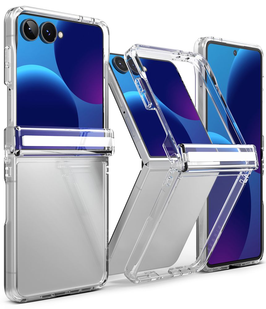 Ringke Samsung Galaxy Z Flip8 - Σκληρή Θήκη με Πλαίσιο Σιλικόνης - Fusion Flap - Clear