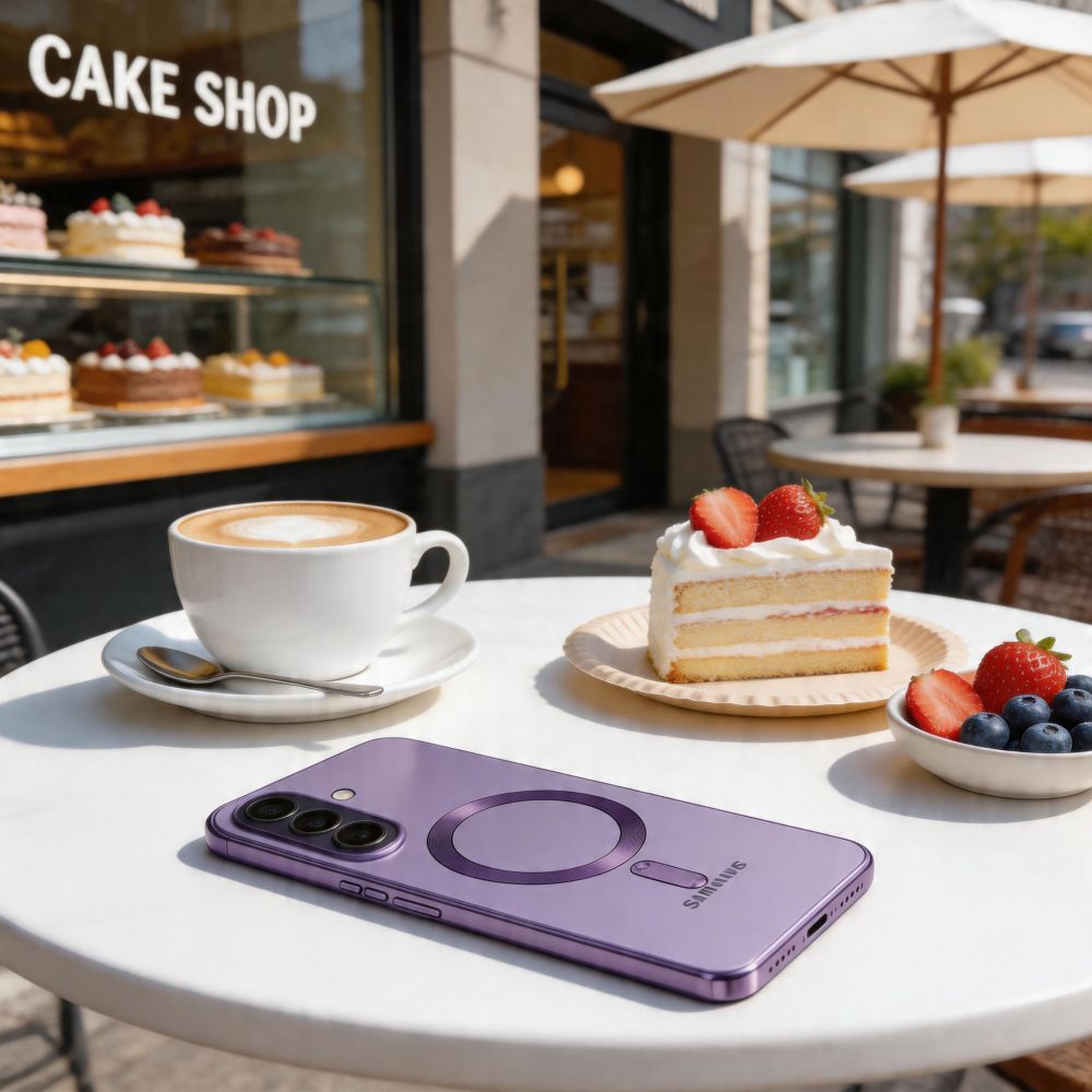 Tech-Protect Samsung Galaxy A57 5G - Θήκη Σιλικόνης TPU με MagSafe - MagFlex - Clear / Cobalt Violet