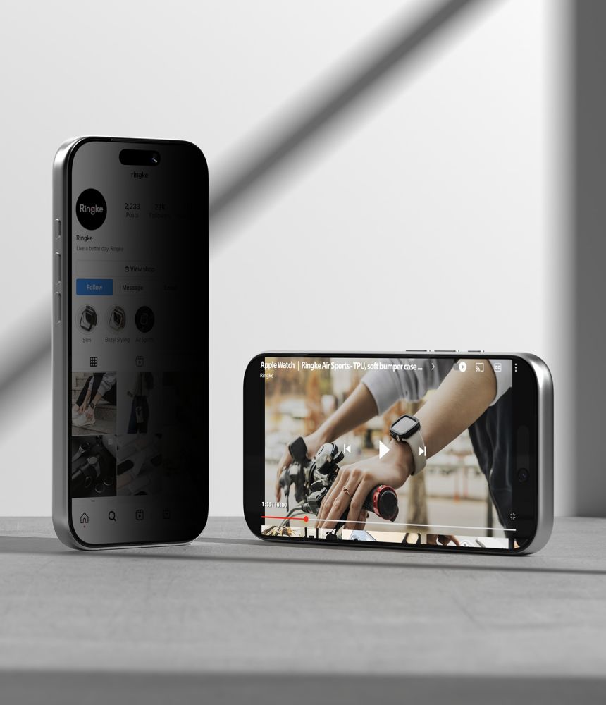 Ringke iPhone 18 Pro Max - Privacy Αντιχαρακτικό Γυαλί Οθόνης - 2 Τεμάχια - Easy Slide - Privacy
