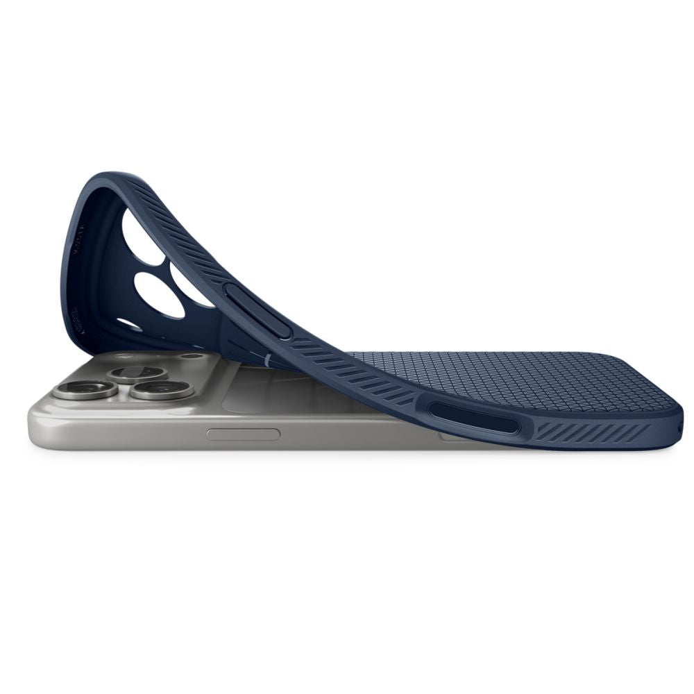 Spigen iPhone 18 Pro / iPhone 17 Pro - Θήκη Σιλικόνης - Liquid Air - Navy Blue