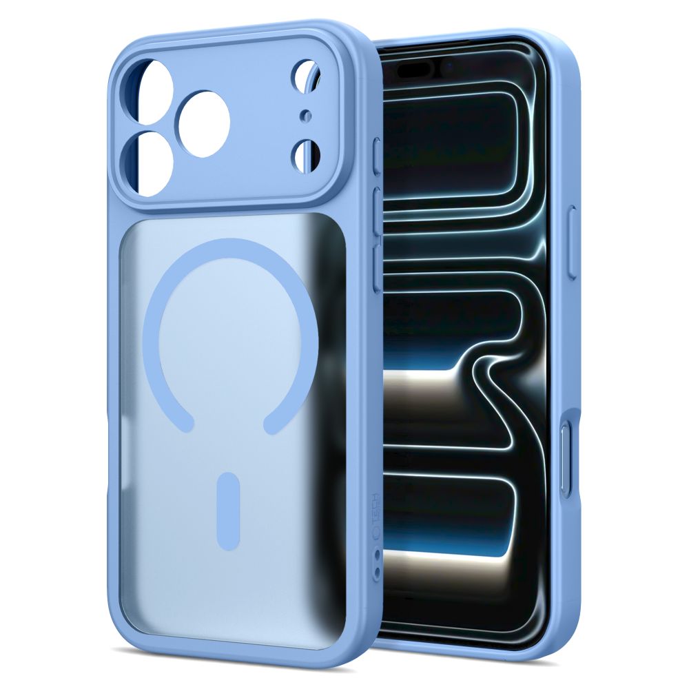 Tech-Protect iPhone 17 Pro Max / 18 Pro Max - Σκληρή Θήκη με Πλαίσιο Σιλικόνης και MagSafe - BasicMag - Matte Light Blue