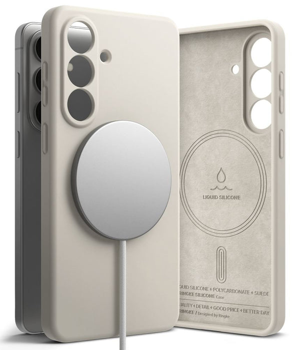 Ringke Samsung Galaxy S26 - Σκληρή Θήκη Σιλικόνης με MagSafe - Silicone Magnetic MagSafe - Stone