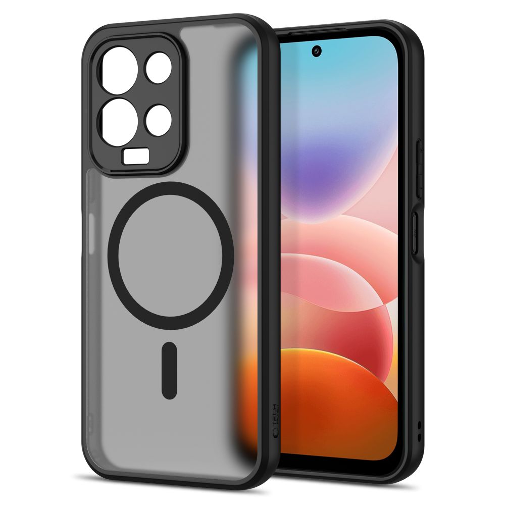 Tech-Protect Xiaomi Redmi 17 4G / 5G - Σκληρή Θήκη με Πλαίσιο Σιλικόνης και MagSafe - MagMat MagSafe - Matte Black