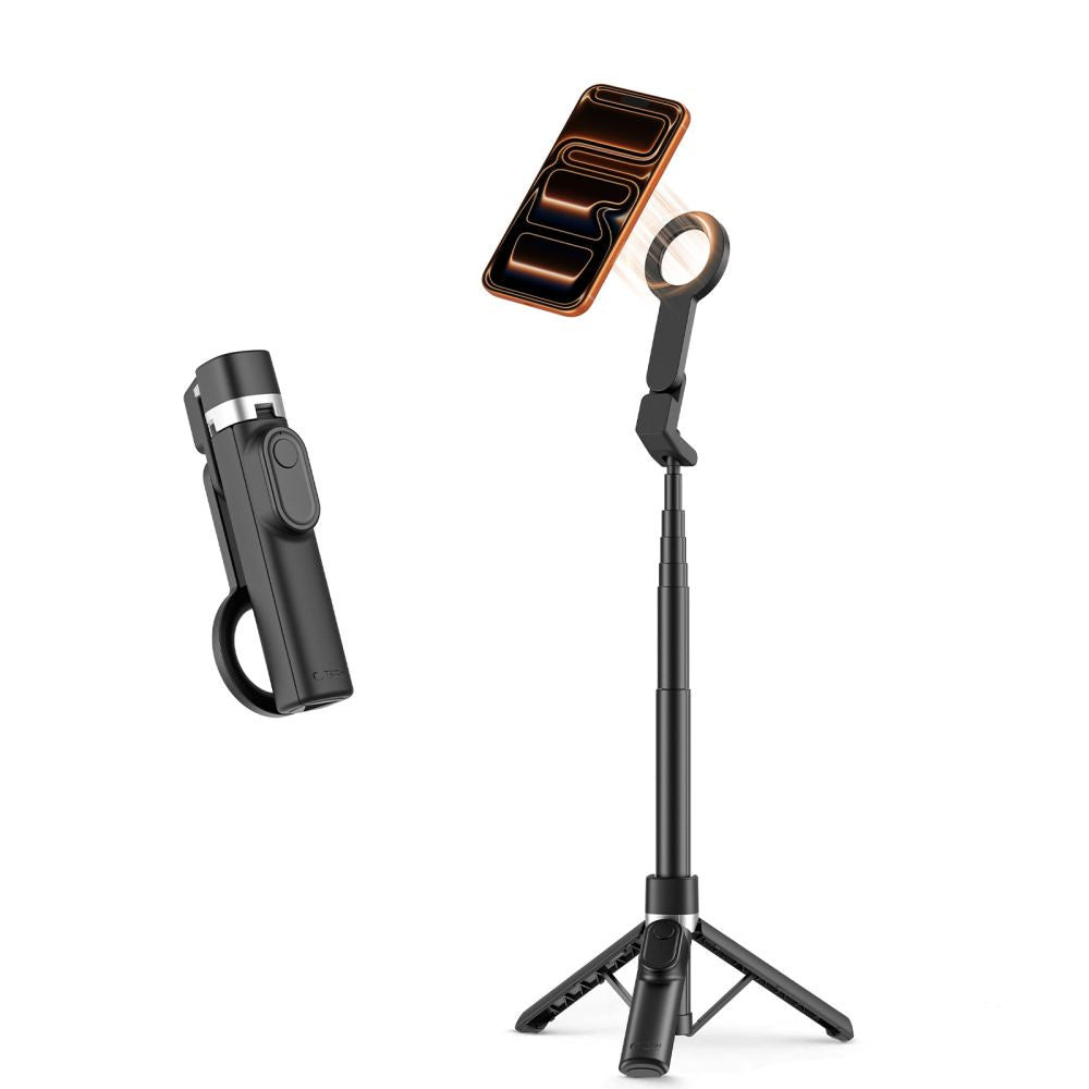 Tech-Protect Ασύρματο MagSafe Bluetooth Selfie Stick με Τρίποδο και Τηλεχειριστήριο - L11S - Black