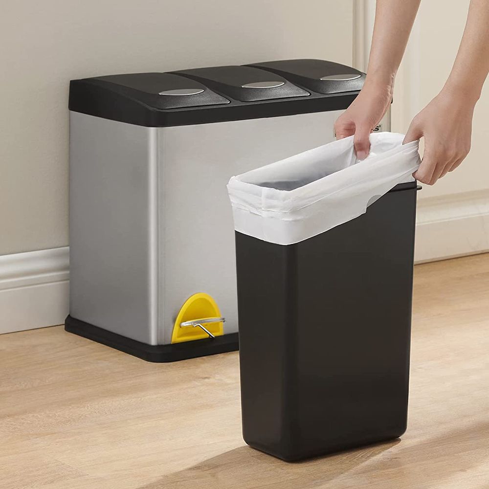 Songmics Σακούλες Απορριμμάτων - 8L - 90 Τεμάχια - White - KRB008A02