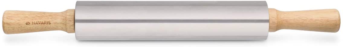 Navaris Πλάστης από Ανοξείδωτο ατσάλι με Ξύλινες Λαβές - Grey - 52018.01