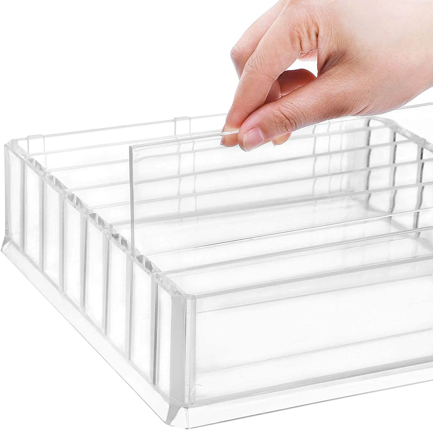 Songmics Ακρυλικός Οργανωτής Καλλυντικών με 7 Ράφια - Διάφανος - JMU02TP