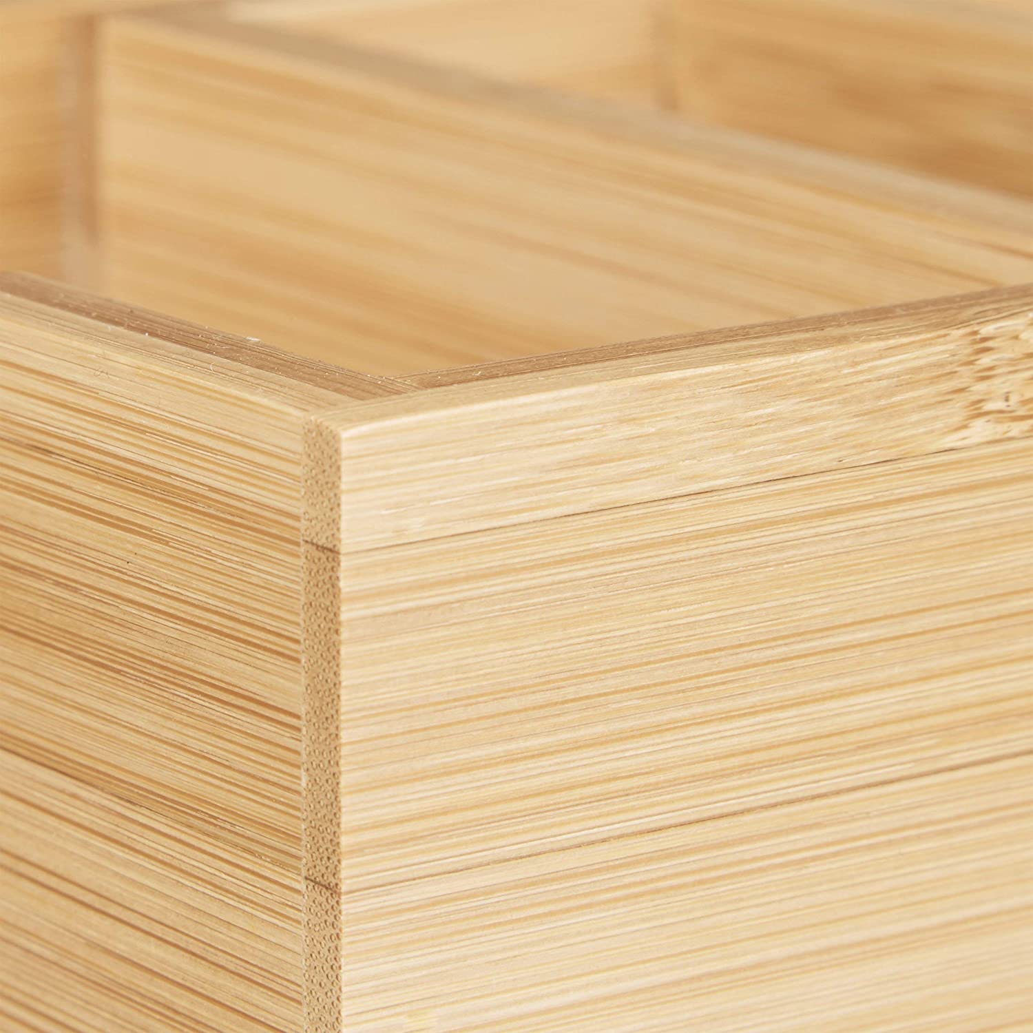 Relaxdays Βάση Οργάνωσης Καρτών Ευρετηρίου από Bamboo - Natural - 4052025203344