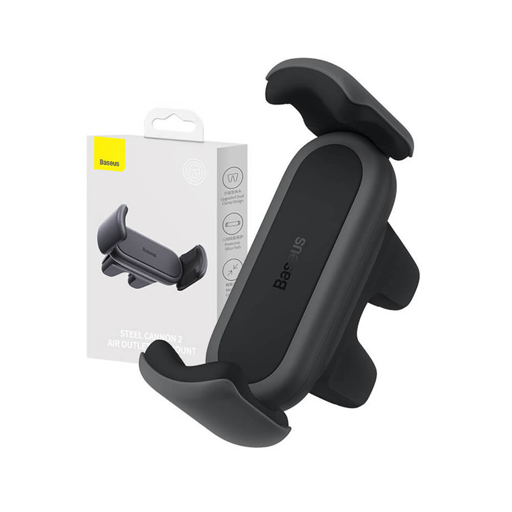Baseus Steel Cannon 2 - Universal Βάση Αυτοκινήτου Αεραγωγού - Black