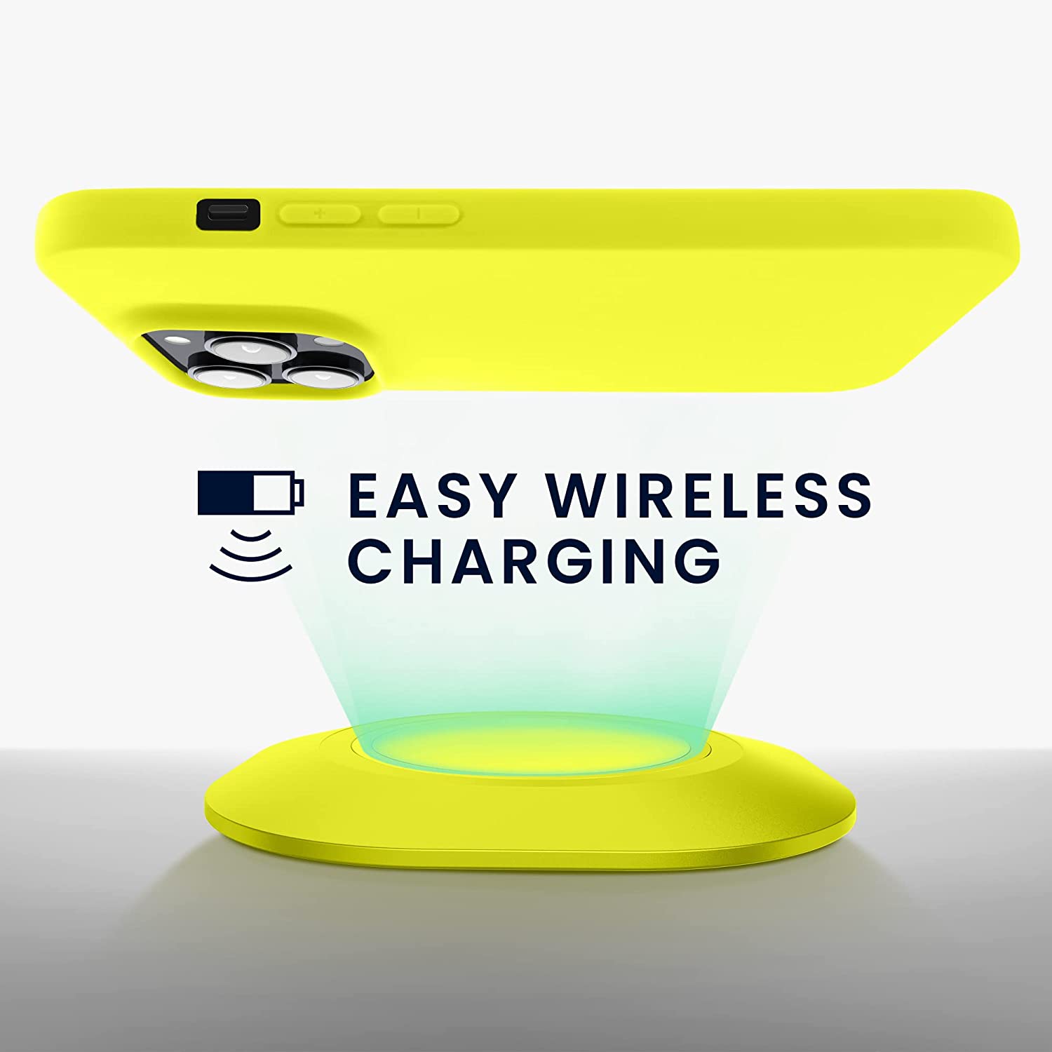 KW iPhone 14 Pro Λεπτή Θήκη Σιλικόνης TPU - Lemon Yellow - 59077.149