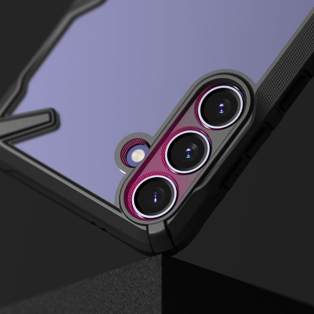 Ringke Samsung Galaxy S24+ Fusion X Σκληρή Θήκη με Πλαίσιο Σιλικόνης - Black - Διάφανη