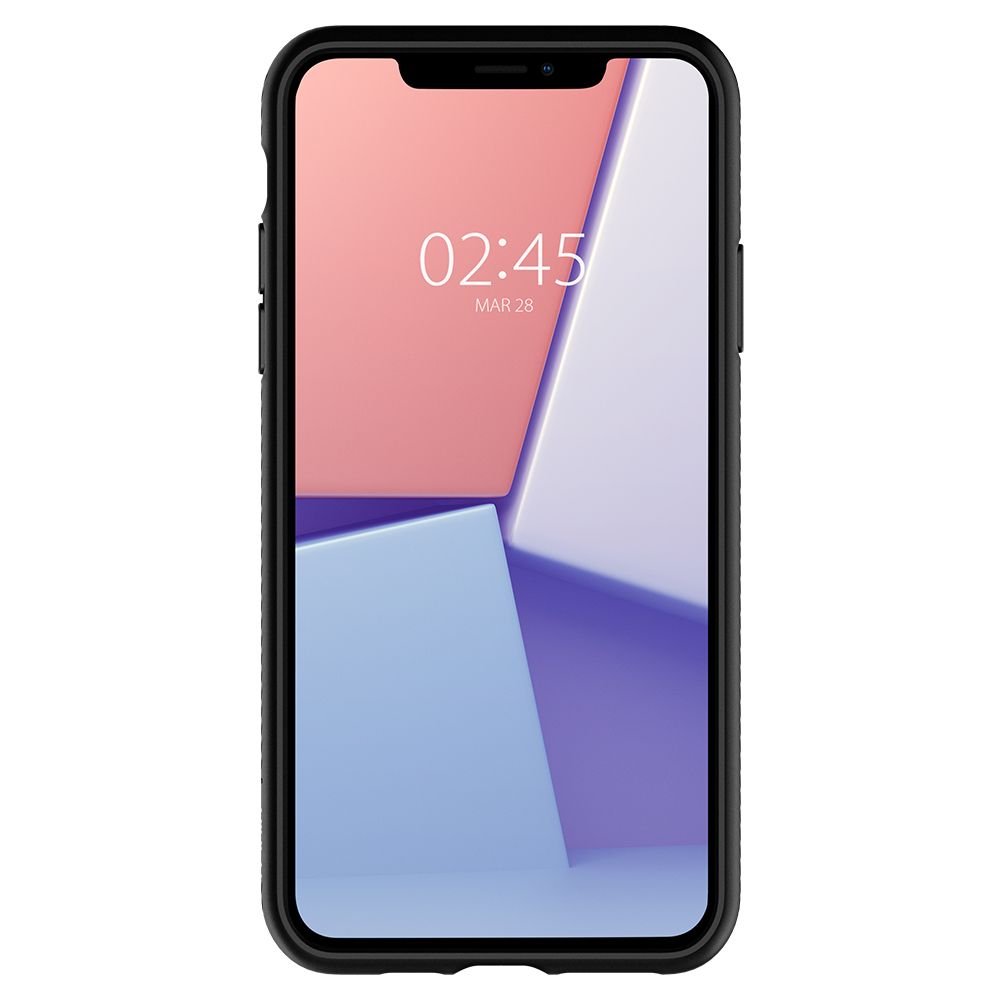Spigen iPhone 11 Liquid Air Θήκη Σιλικόνης - Matte Black