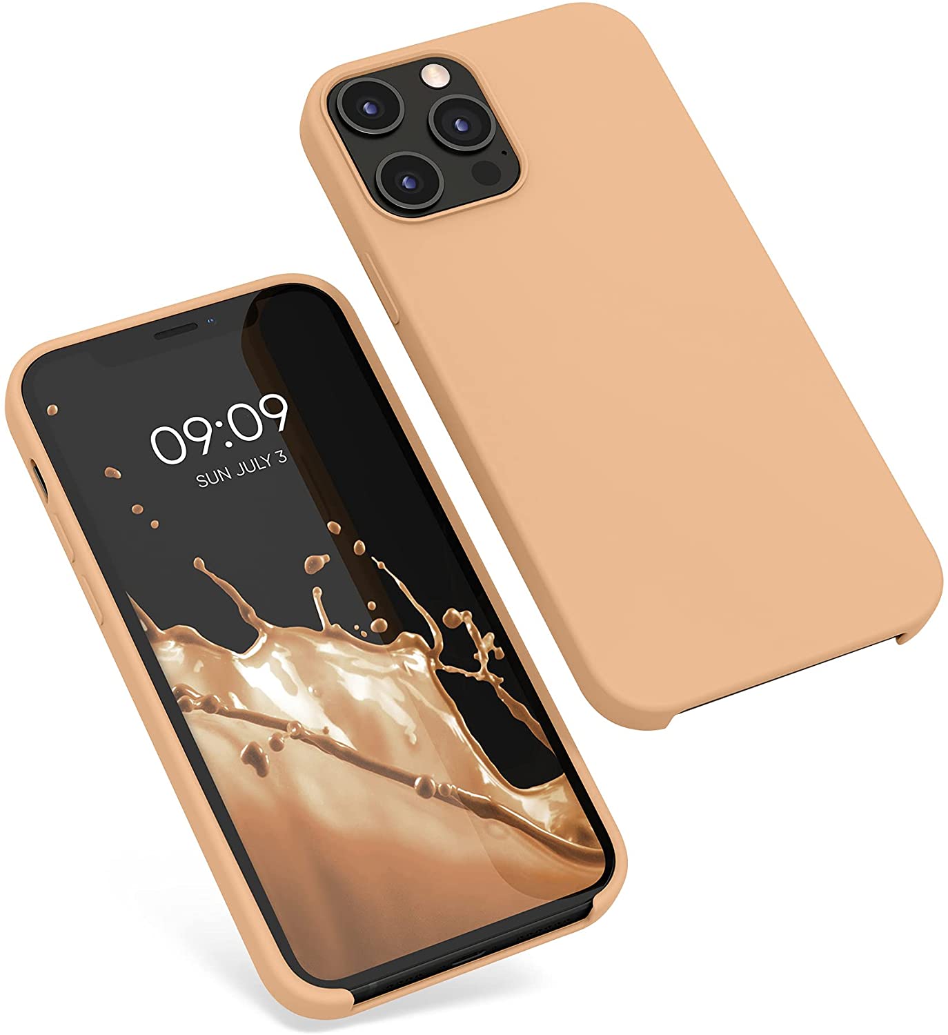 KW iPhone 12 Pro Max Θήκη Σιλικόνης Rubber TPU - Peach Nougat - 52644.194