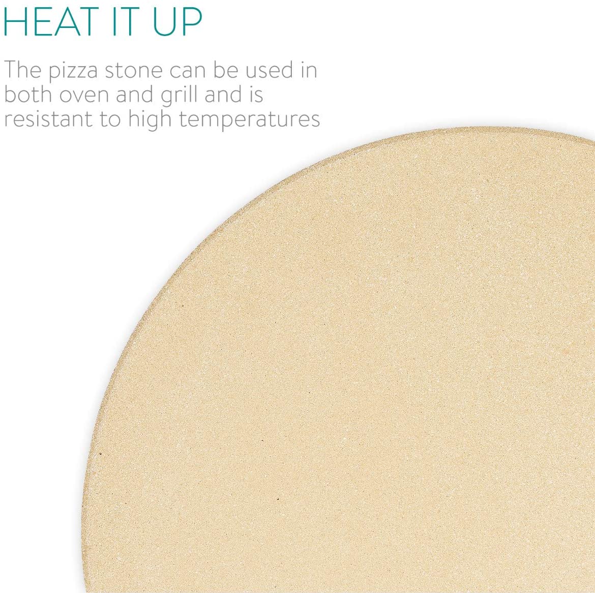 Navaris Στρόγγυλη Πέτρα Ψησίματος Πίτσας - XXL - 46220.01
