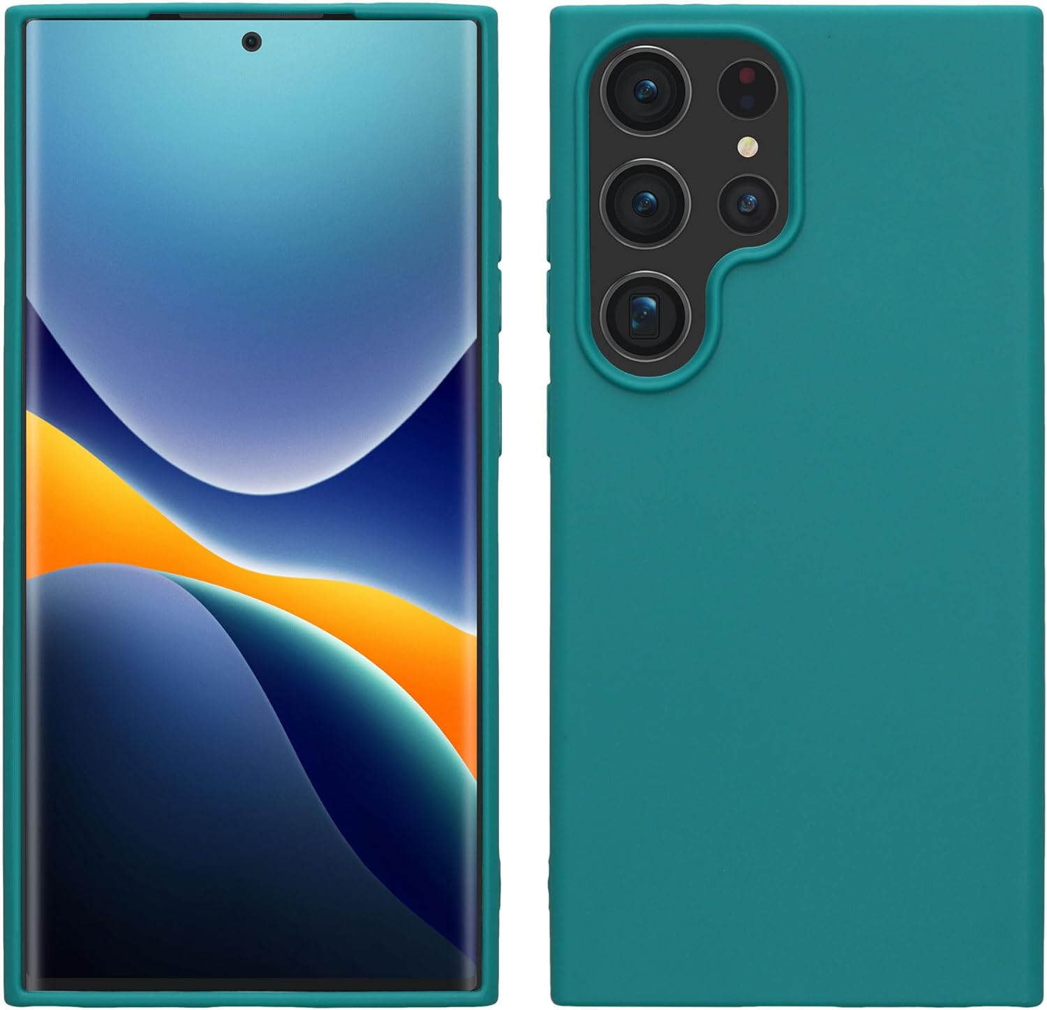 KW Samsung Galaxy S24 Ultra Θήκη Σιλικόνης TPU - Petrol Matte