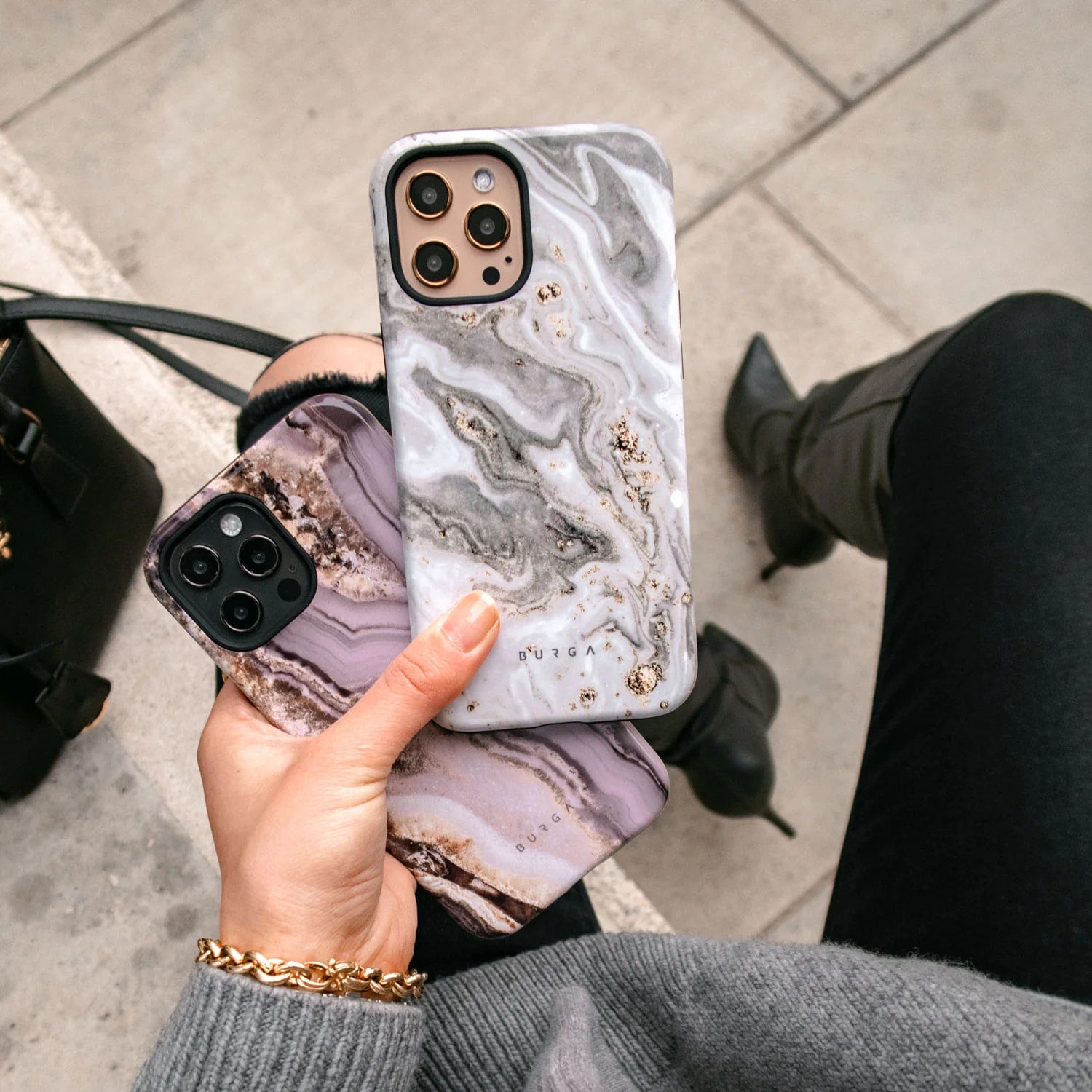 Burga Samsung Galaxy S23 Ultra Fashion Tough Σκληρή Θήκη - Snowstorm