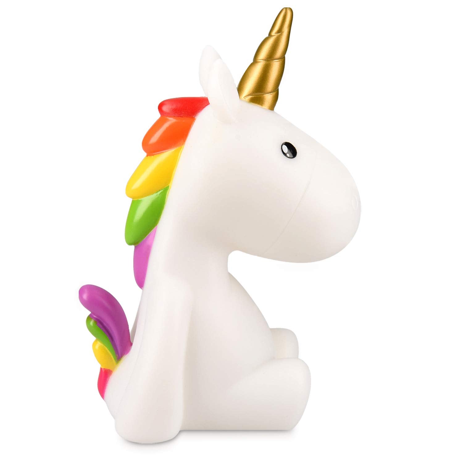 Navaris LED Unicorn Night Light RGB - Επαναφορτιζόμενο Παιδικό Νυχτερινό Φως με Αλλαγή Χρωμάτων - White - 46219.02