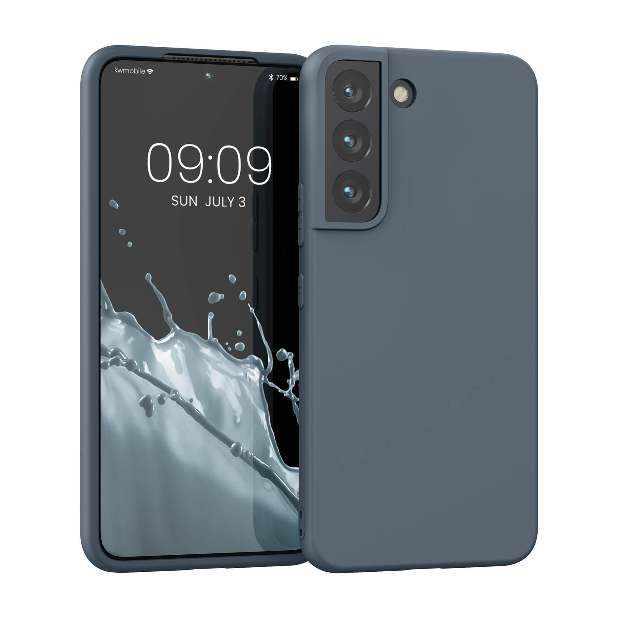 KW Samsung Galaxy S22 Θήκη Σιλικόνης TPU - Slate Grey - 56758.202