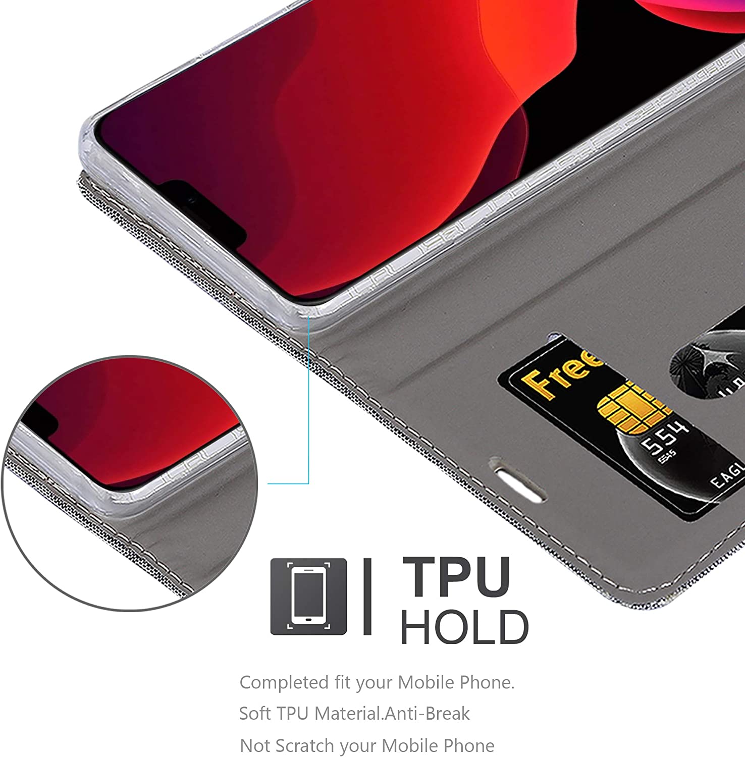 Cadorabo iPhone 12 Pro Max Θήκη Βιβλίο Stand - Light Grey - Brown