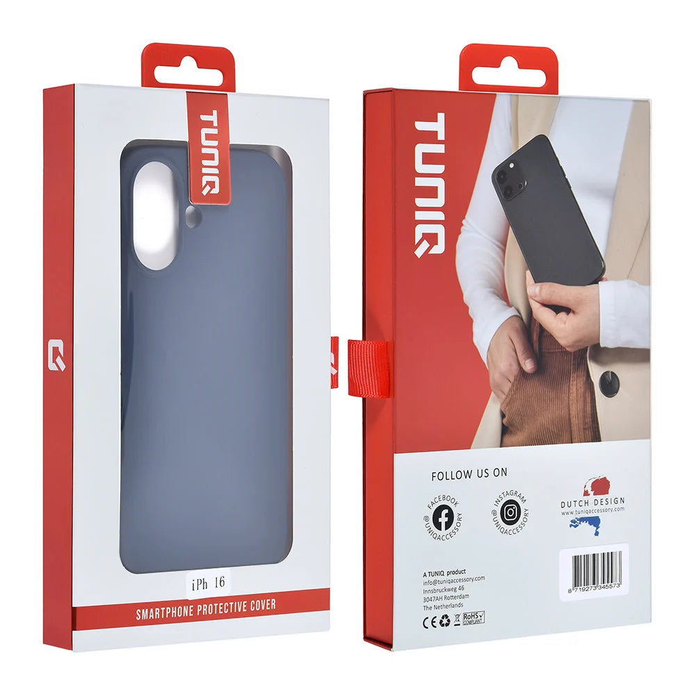 Tuniq iPhone 16 Premium Liquid Silicone Θήκη Σιλικόνης - Dark Blue