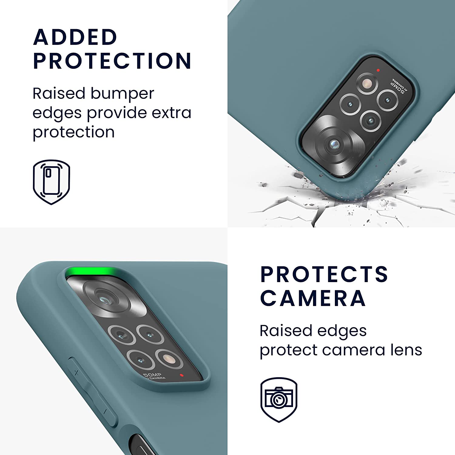 KW Xiaomi Redmi Note 11 / Redmi Note 11S Θήκη Σιλικόνης TPU - Arctic Blue - 57368.207