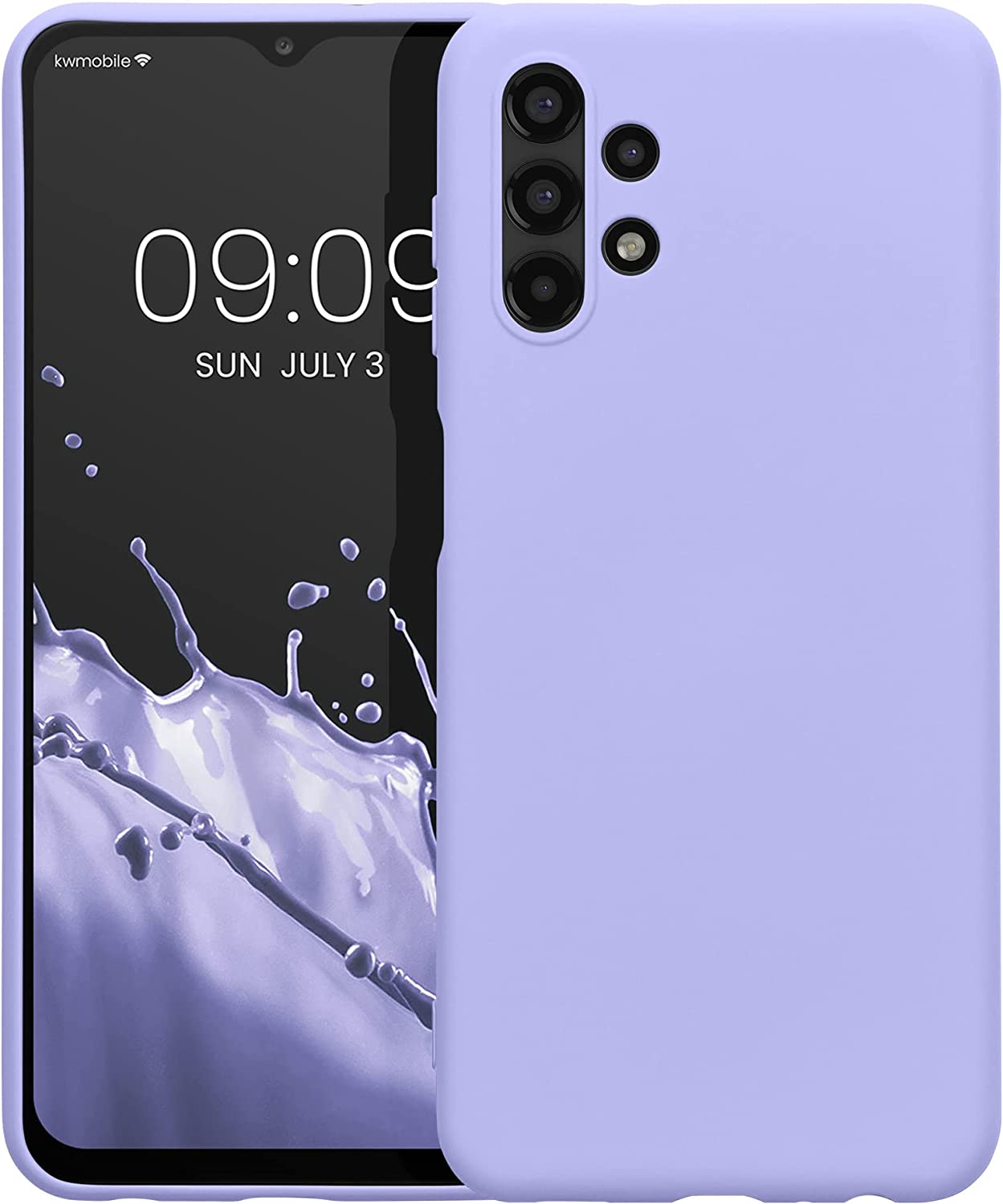 KW Samsung Galaxy A13 4G Θήκη Σιλικόνης Rubberized TPU - Lavender - 58049.108