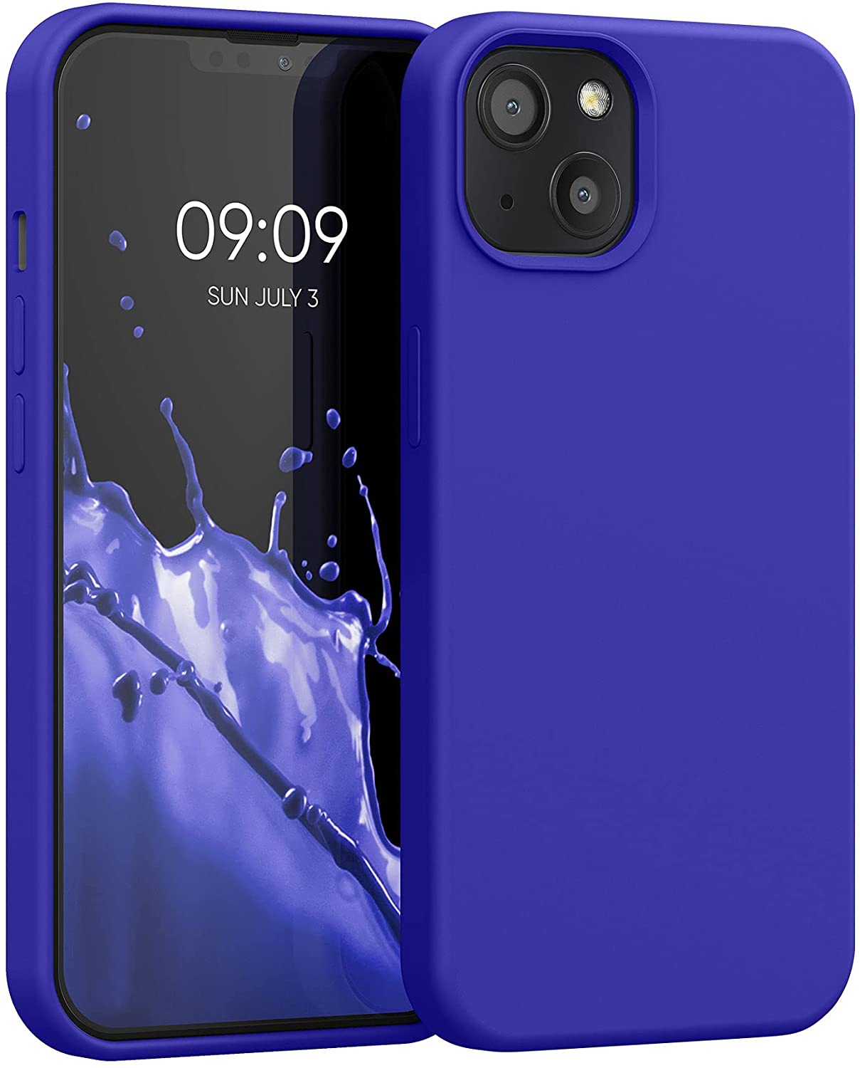 KW iPhone 13 Θήκη Σιλικόνης Rubberized TPU - Royal Blue - 55878.134