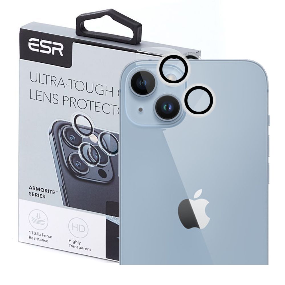 ESR iPhone 15 / 15 Plus Armorite Camera Lens 9H Αντιχαρακτικό Γυαλί για την Κάμερα - Clear