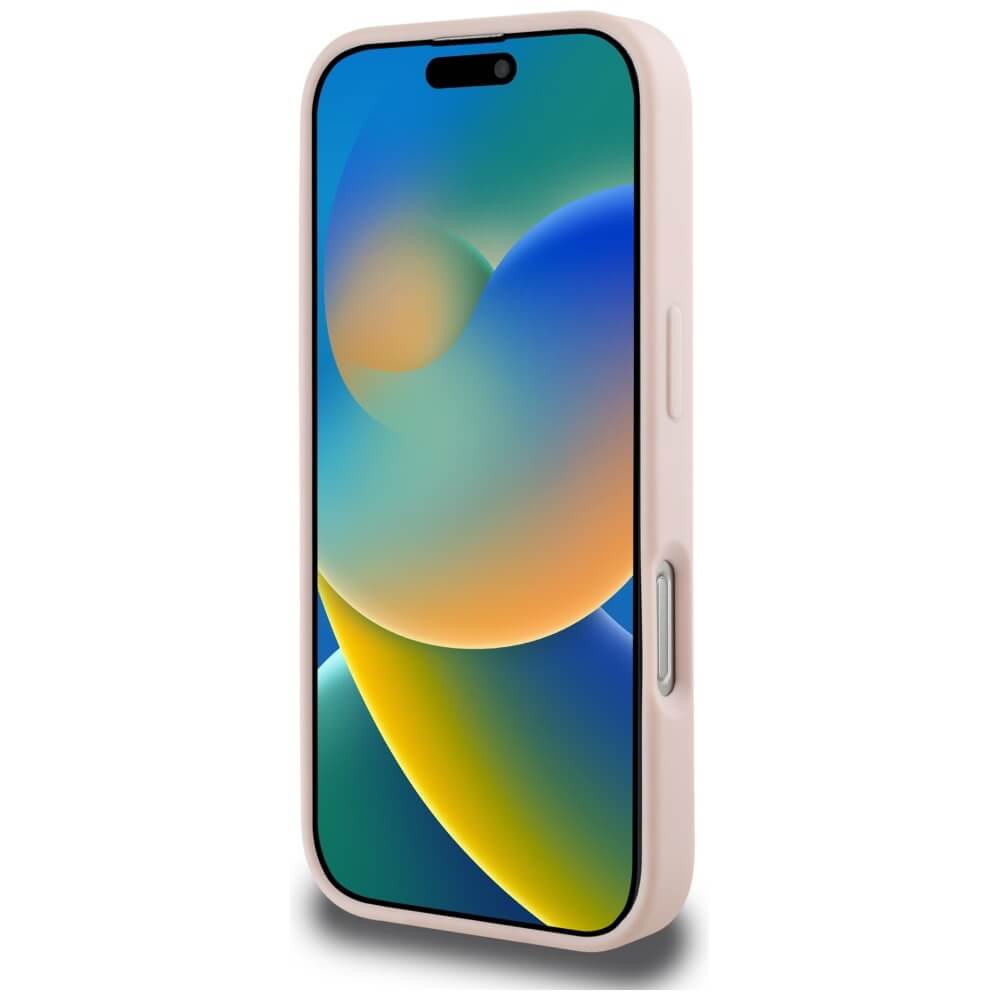 Karl Lagerfeld iPhone 16 Pro Max - 3D Rubber Monogram and Choupette - Σκληρή Θήκη με Πλαίσιο Σιλικόνης - Pink - KLHCP16XRBCCHHKLP