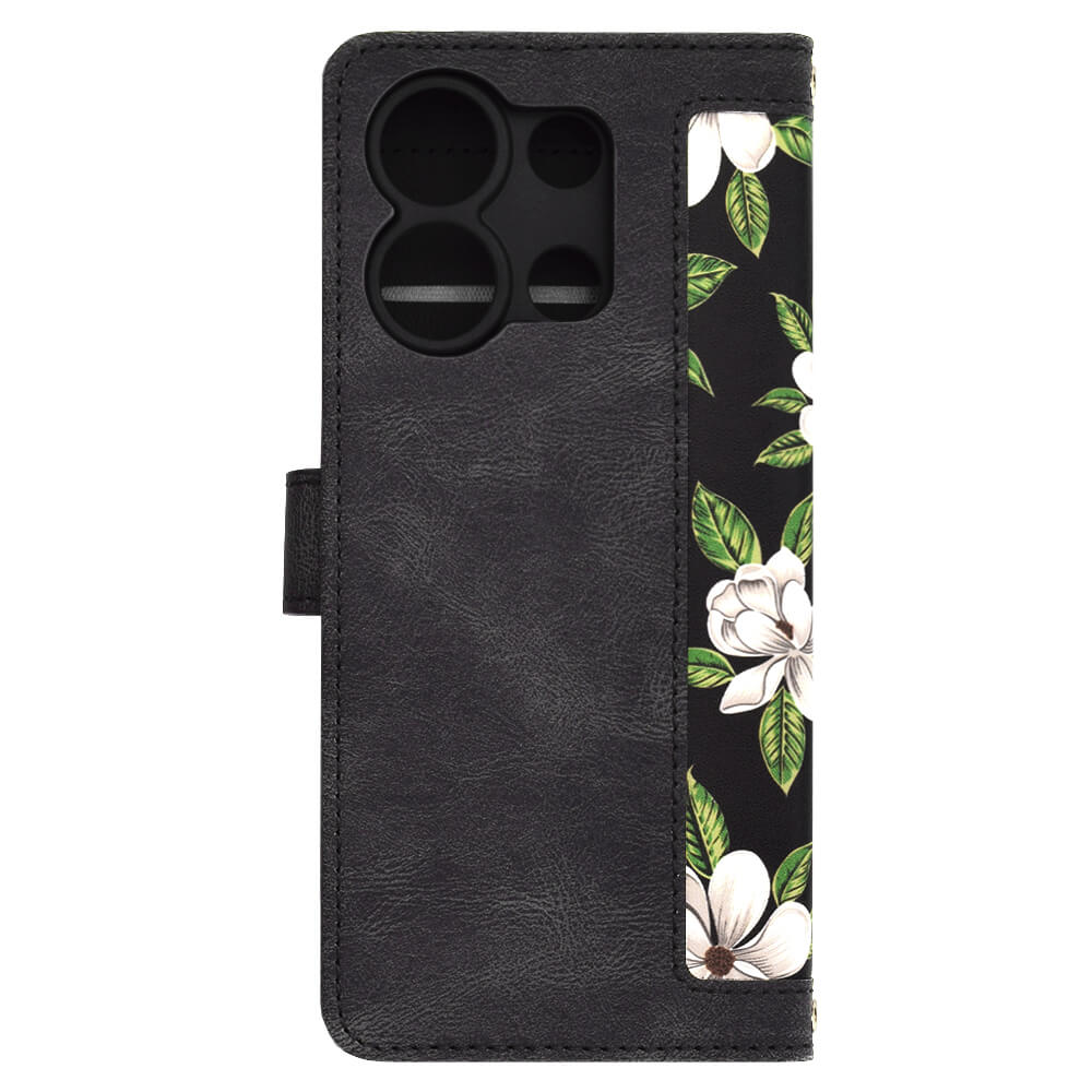 Techsuit Xiaomi Redmi Note 13 4G - FlipCraft - Θήκη Πορτοφόλι από Δερματίνη - Flowers of the Dawn