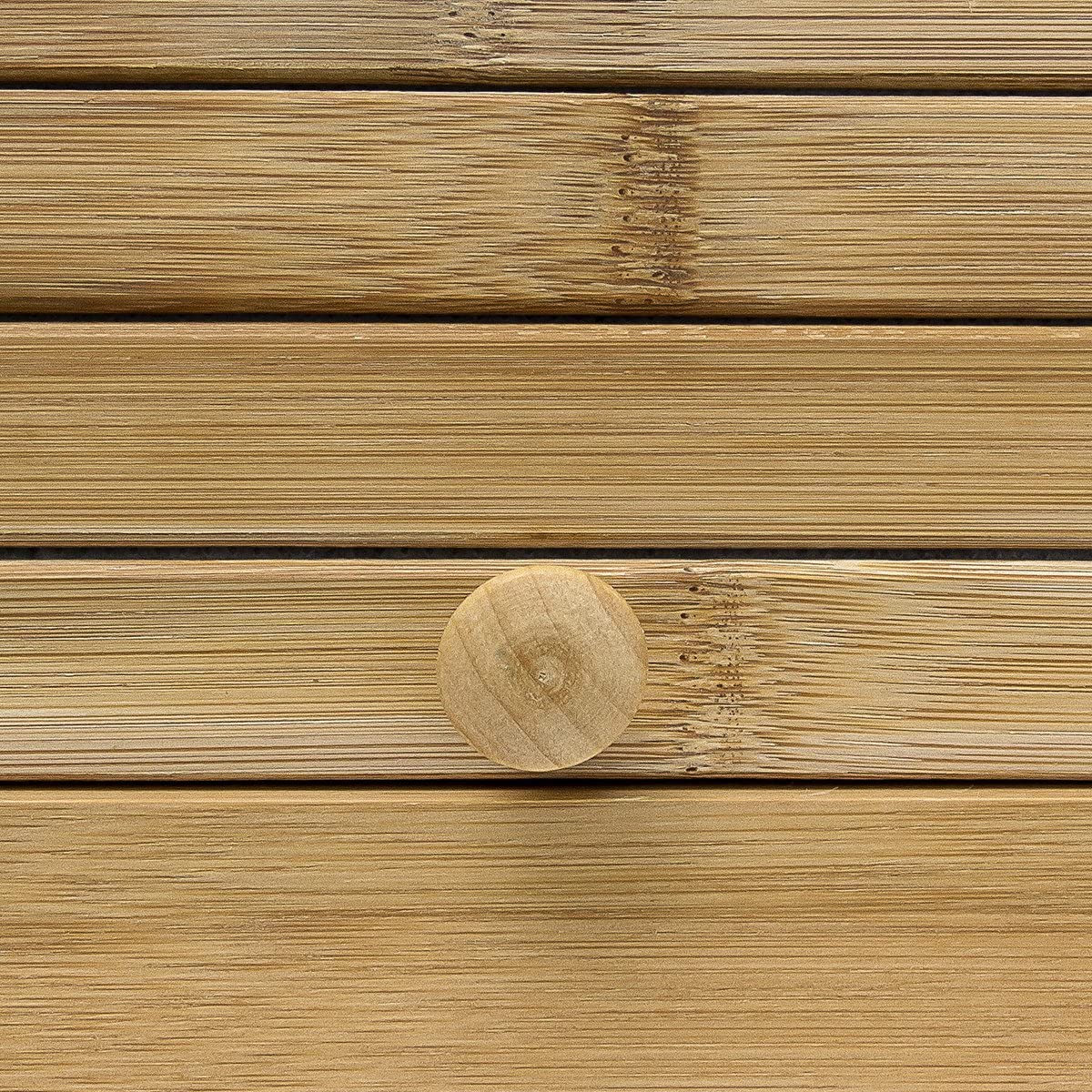 Relaxdays Δοχείο Αποθήκευσης Ψωμιού με Συρόμενο Καπάκι από Μπαμπού - Natural - 4052025166564