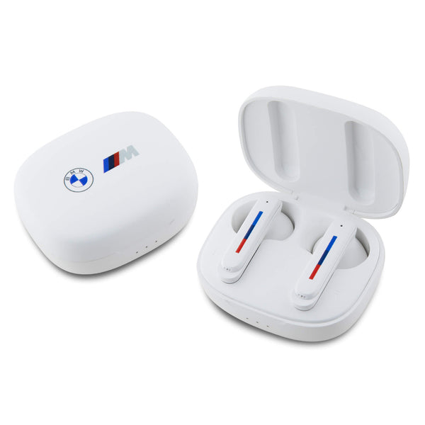 BMW Printed Logos - Bluetooth 5.3 - Ασύρματα ακουστικά για Κλήσεις / Μουσική - White