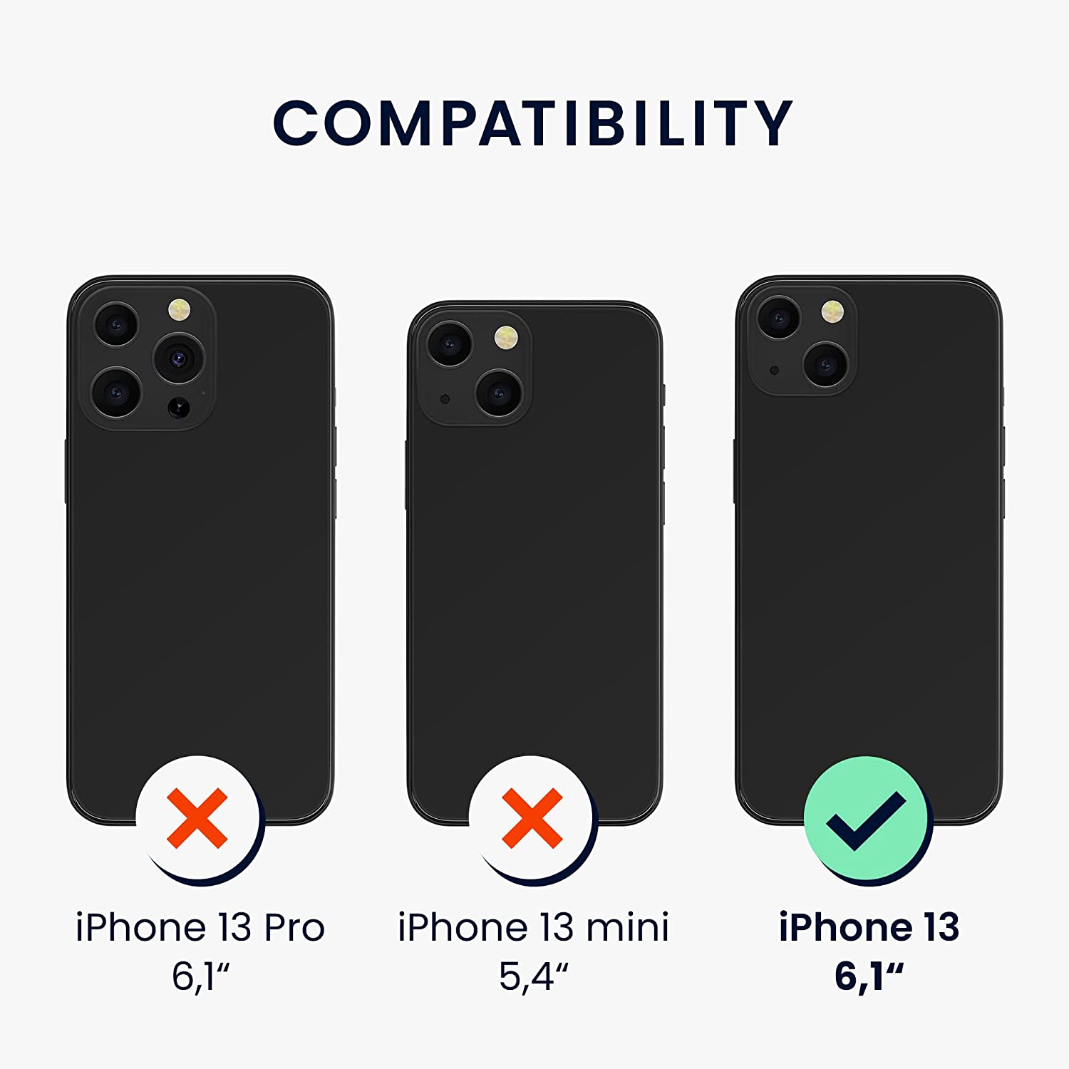 KW iPhone 13 Θήκη από Φυσικό Ξύλο - Design Tiger Palm Trees - Dark Brown - 55953.12