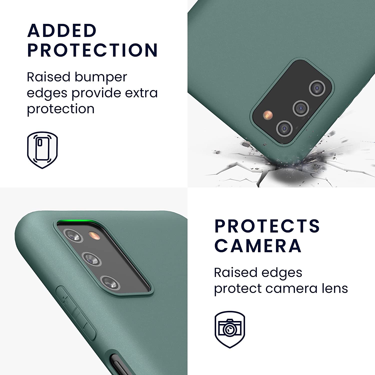 KW Samsung Galaxy A03s Θήκη Σιλικόνης TPU - Teal Green - 56517.171