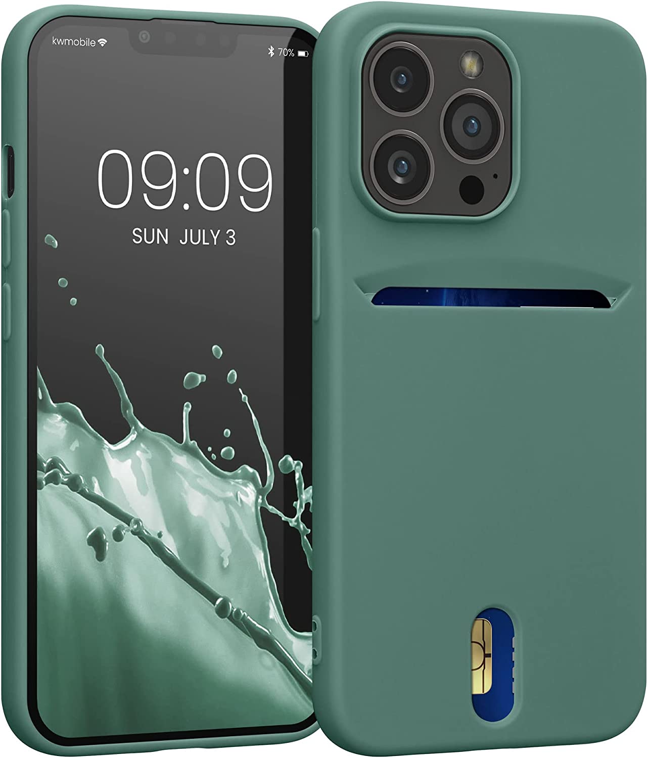 KW iPhone 13 Pro Θήκη Σιλικόνης TPU - Forest Green - 57749.166