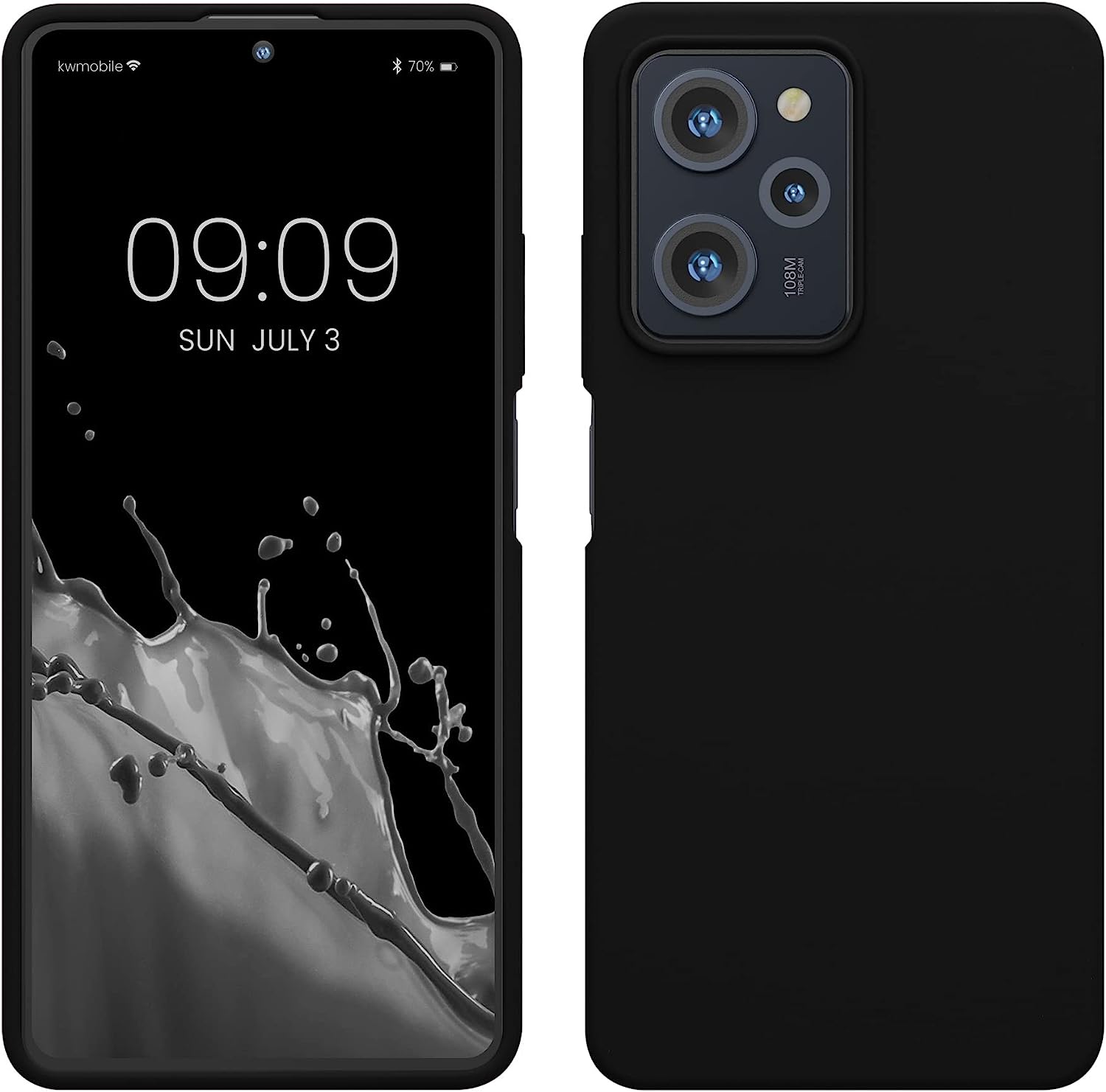 KW Xiaomi Poco X5 Pro 5G Θήκη Σιλικόνης Rubberized TPU - Black - 60898.01