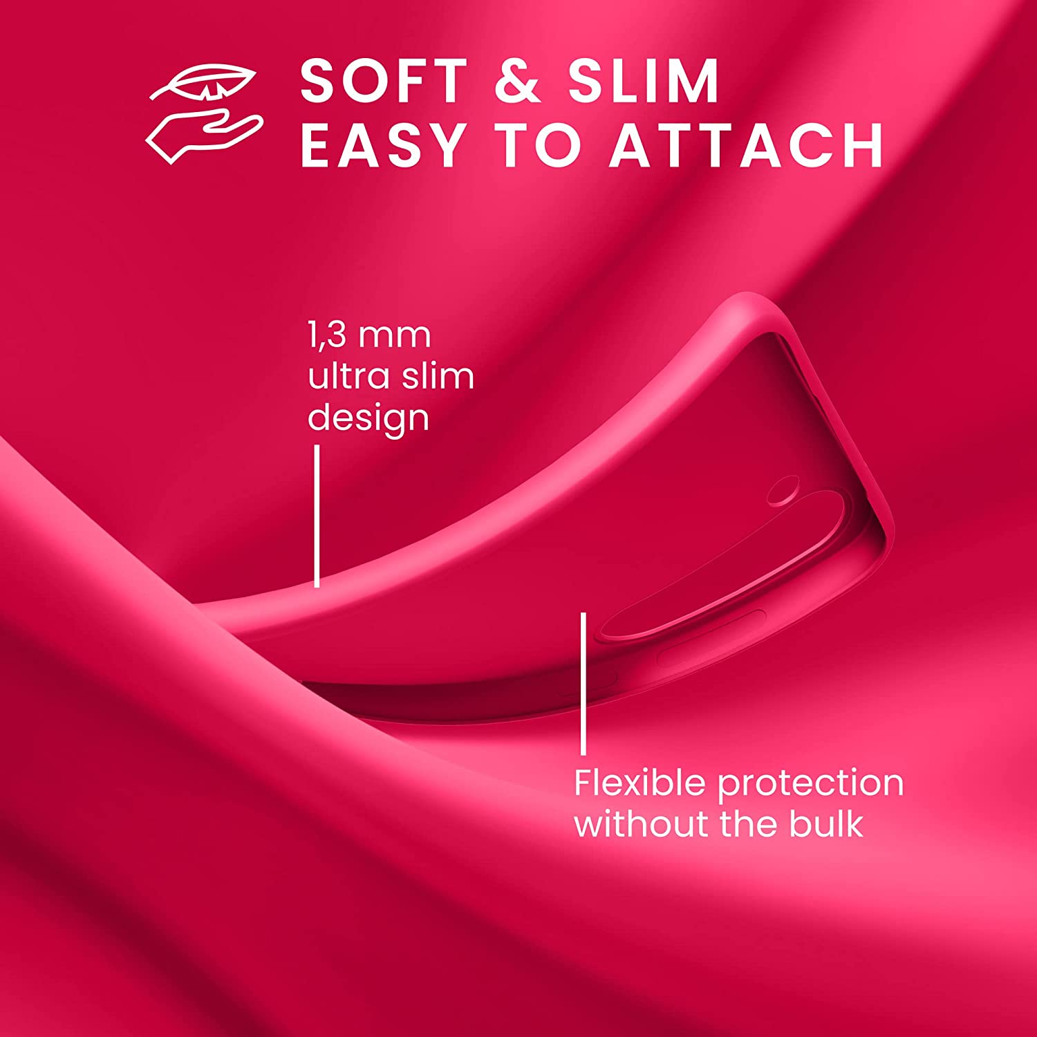 KW Samsung Galaxy S23 Θήκη Σιλικόνης TPU - Neon Pink - 60282.77