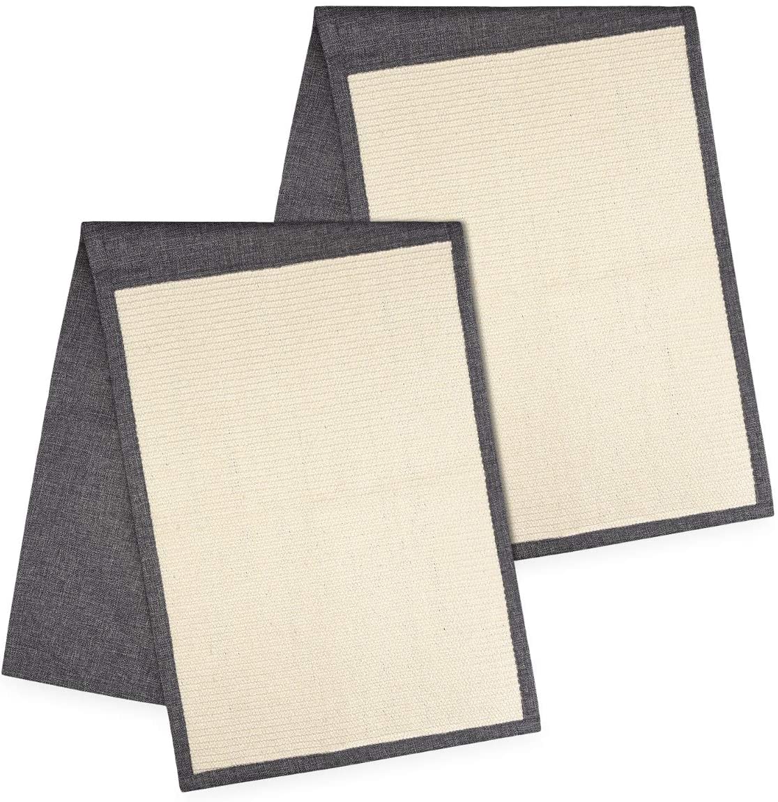 Navaris Cat Scratch Mats Sofa Shield Σετ με 2 Προστατευτικά Καναπέ από Γρατζουνιές Γάτας - 130 x 45 cm - Dark Grey - White - 46354.19.02