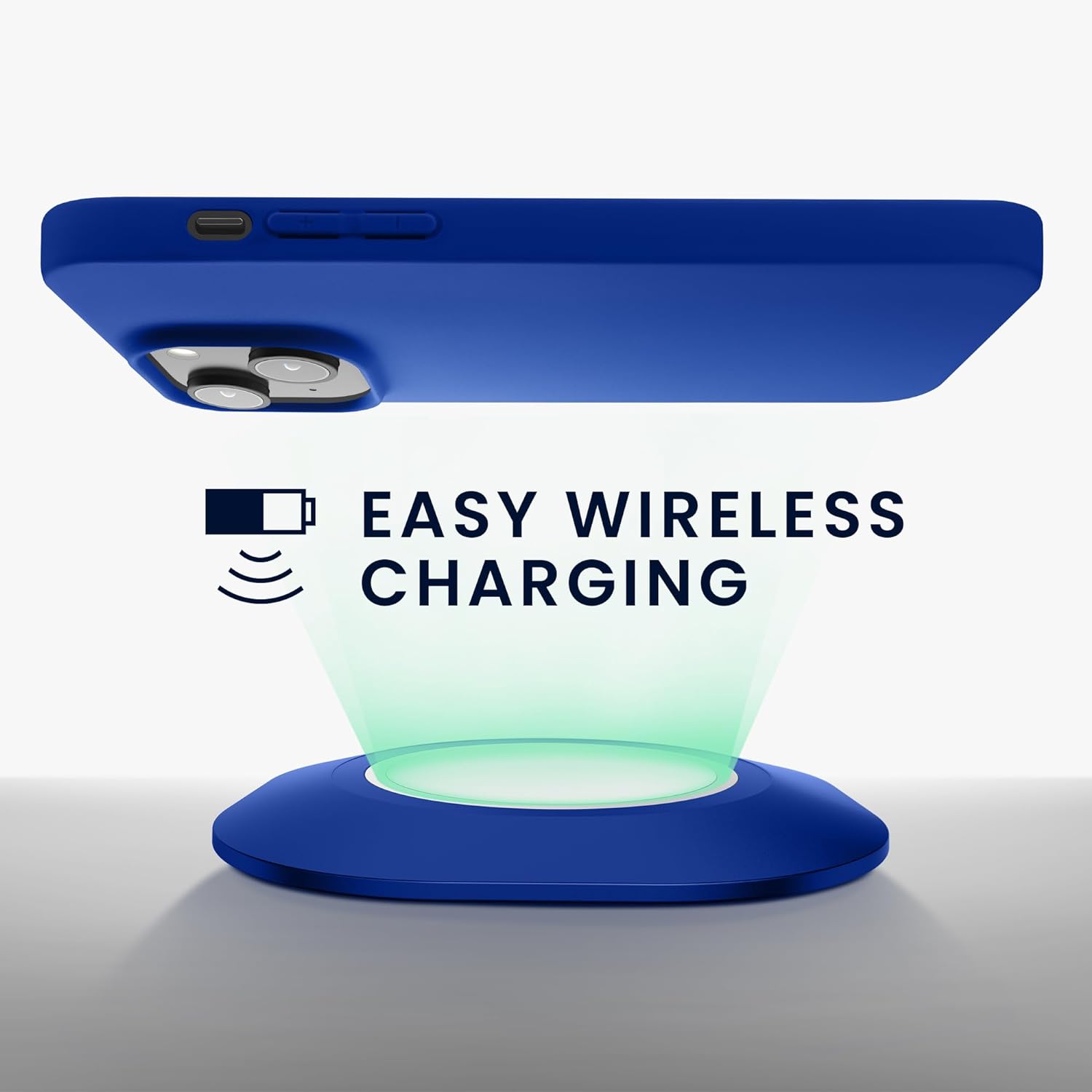 KW iPhone 15 Λεπτή Θήκη Σιλικόνης TPU - Baltic Blue - 61957.134