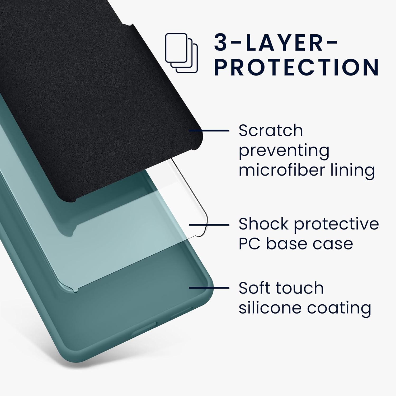 KW Samsung Galaxy A25 5G Θήκη Σιλικόνης Rubberized TPU - Arctic Night