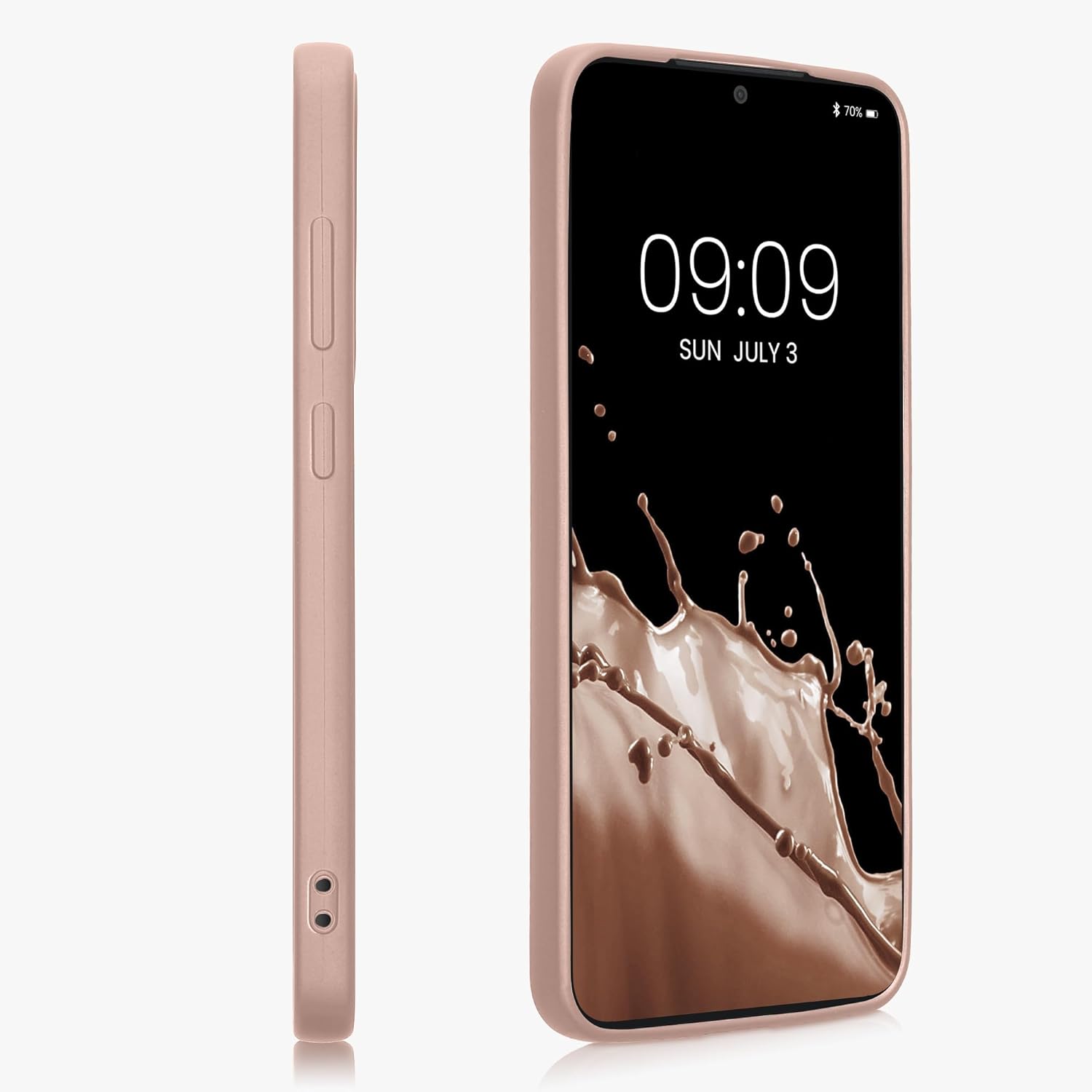 KW Samsung Galaxy S24+ Θήκη Σιλικόνης TPU - Metallic Rose Gold