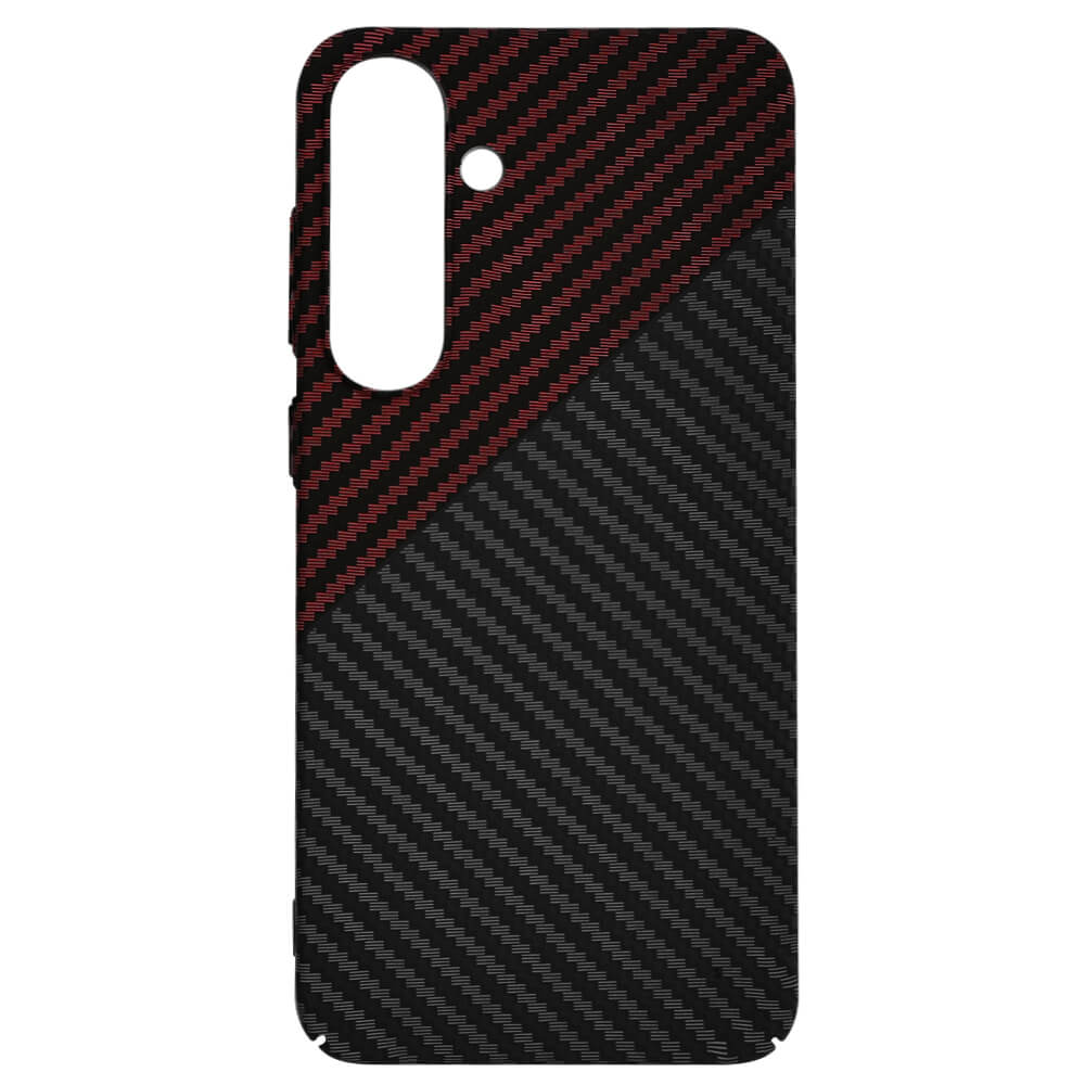 Techsuit Samsung Galaxy S25 Plus Σκληρή Θήκη Carbonite FiberShell - Red Vortex