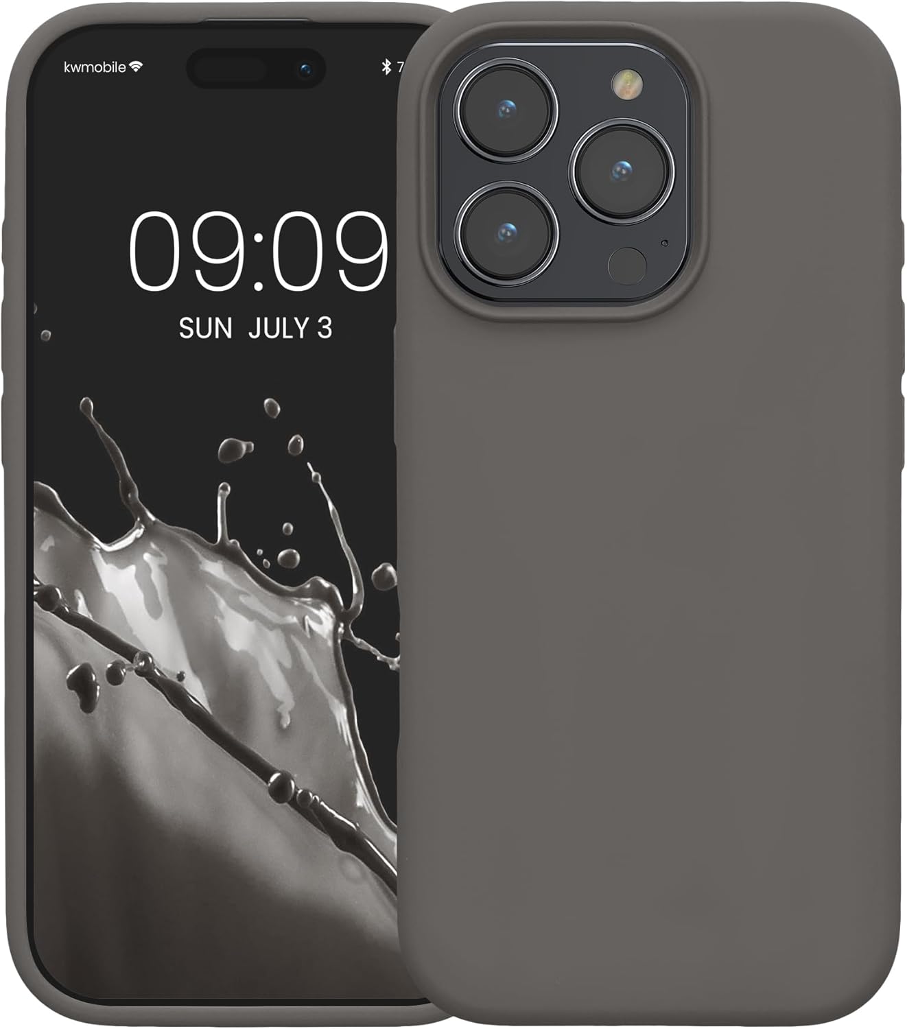 KW iPhone 16 Pro Max Θήκη Σιλικόνης Rubberized TPU - Stone Dust
