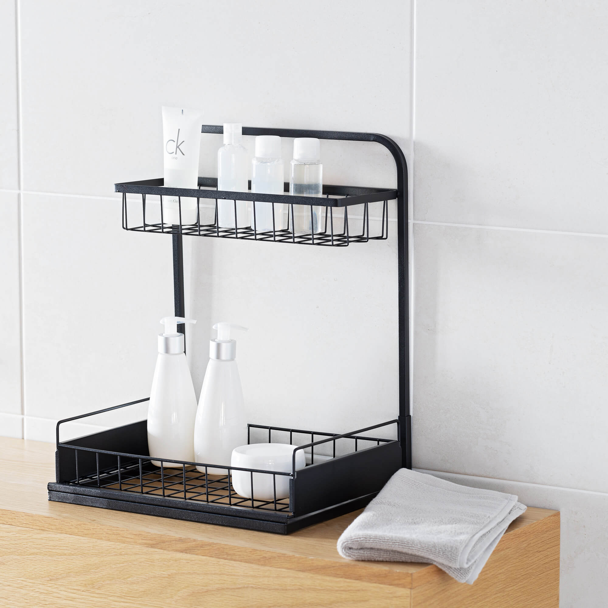 Navaris Μεταλλικό Ράφι με Συρτάρι - Black - 56667.01