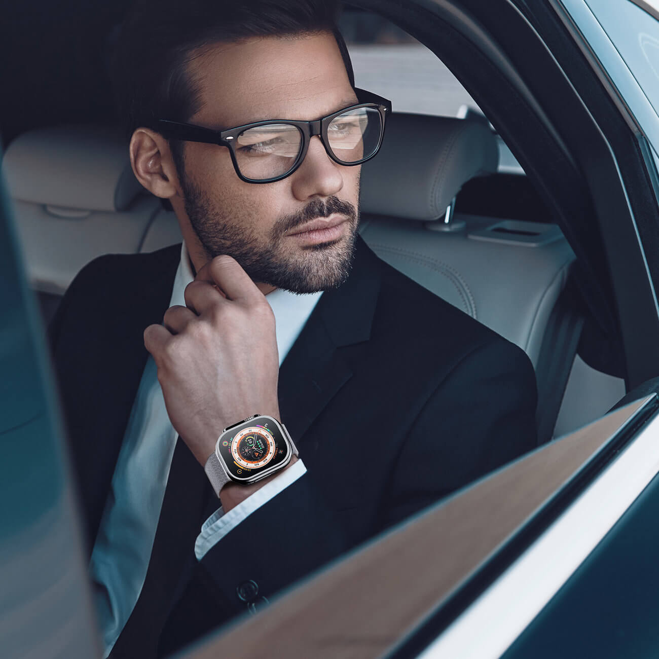 Dux Ducis Θήκη Apple Watch Ultra (1/2/3) - 49mm Samo Case Σιλικόνης - Black