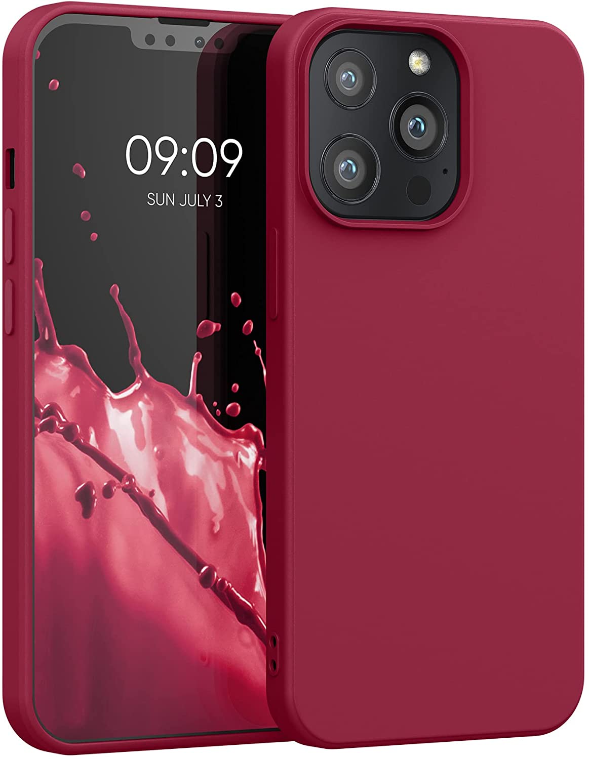 KW iPhone 13 Pro Θήκη Σιλικόνης Rubberized TPU - Sweet Cherry - 55962.229