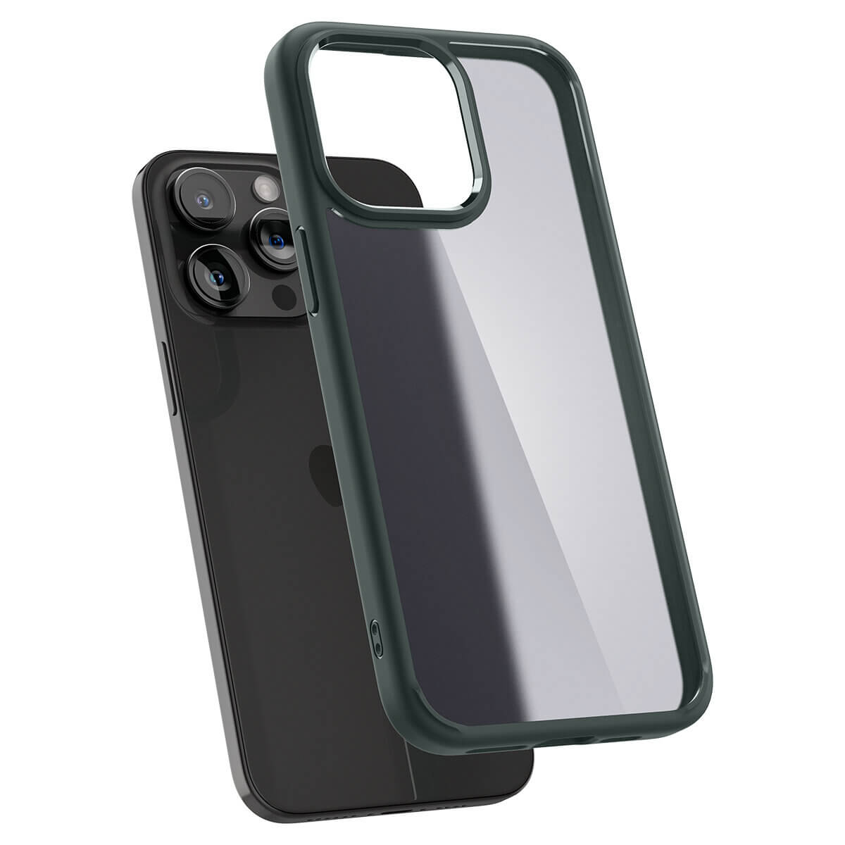 Spigen iPhone 15 Pro Max Ultra Hybrid Σκληρή Θήκη με Πλαίσιο Σιλικόνης - Frost Green
