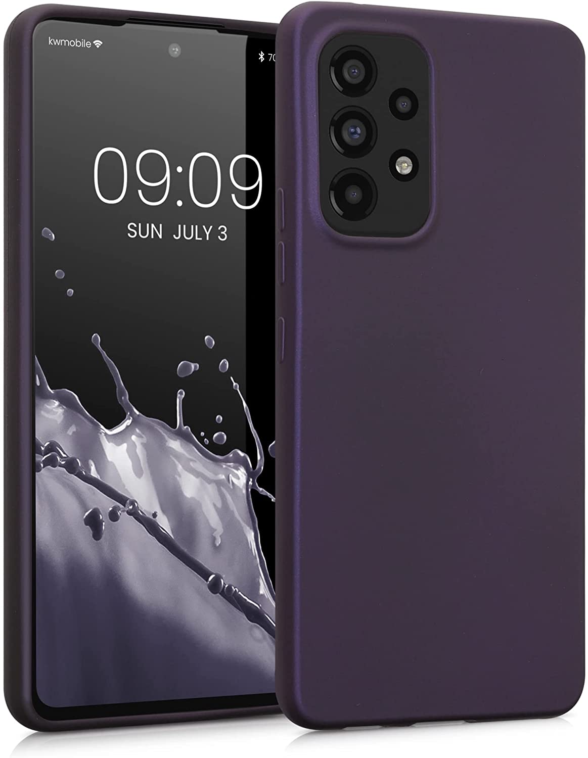 KW Samsung Galaxy A53 5G Θήκη Σιλικόνης TPU - Metallic Berry - 57958.115