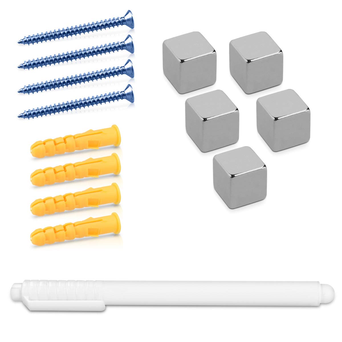 Navaris Μαγνητικός Γυάλινος Πίνακας - 60 x 40cm - Black - 49647.01